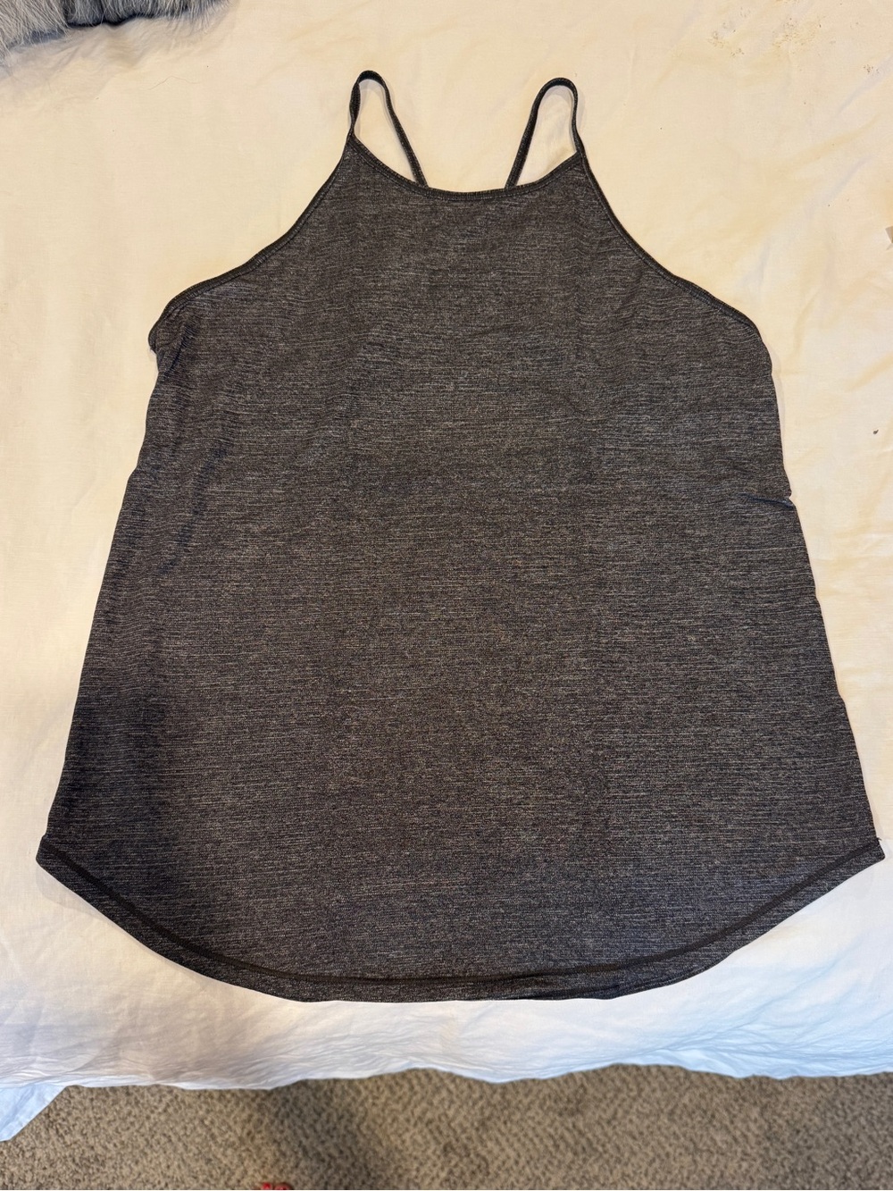 Lululemon Charcoal Grey Workout Top Size 8